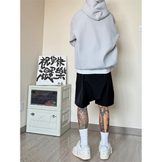B221美式ins高街暗黑小众个性款冲锋短裤五分裤LK23063-P55控78，男装休闲裤，电商B221