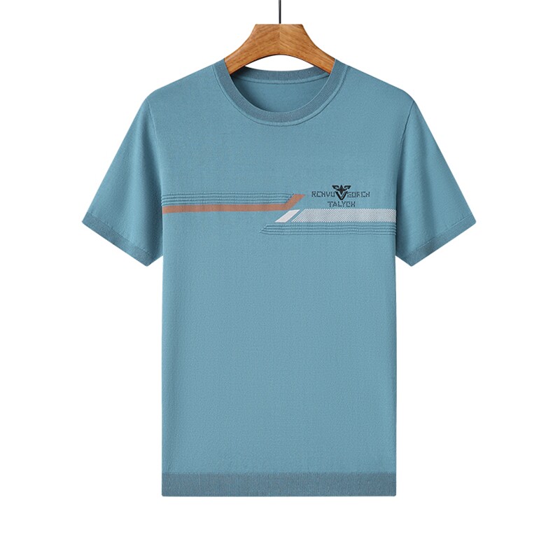 短袖t恤男2023新款夏季圆领潮流男装时尚休闲宽松半袖上衣,男装T恤,电商B212（原钱塘6029）