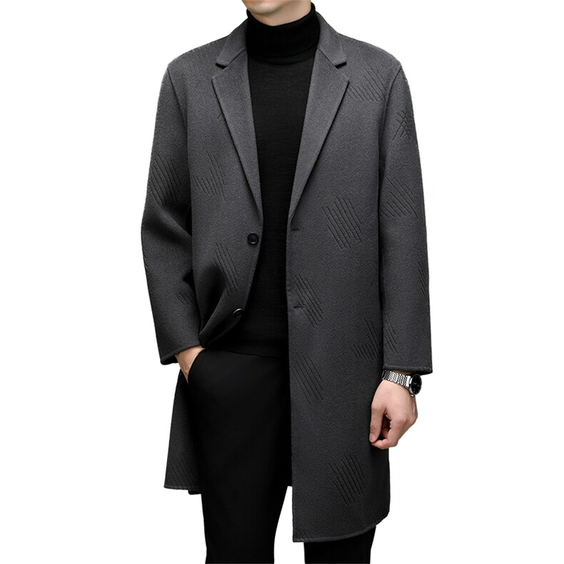 M6857-78钱塘2020-3新款冬季商务休闲百搭中年男士毛呢外套P403,男装毛呢大衣,钱塘207-3