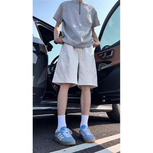 美式打折运动短裤速干工装直筒拼接休闲五分裤504-K734-特P25控48图片
