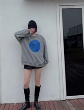 2021年冬季新款加绒加厚大版卫衣，女装卫衣/绒衫，咖啡色