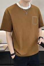 店主风~2025夏季新款拼色短袖T恤T2013/P45，男装T恤，电商B331