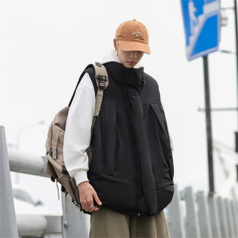 日系cityboy立领坎肩工装棉服马甲男秋冬季宽松休闲外套M1542-p60,男装背心/马甲,星座1008