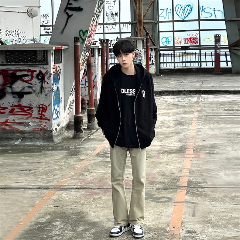 图片已授权主推货足大码微喇黄泥牛仔裤直筒裤K10-P50,男装牛仔裤,星座205