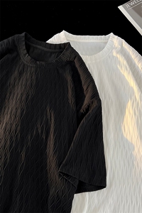 特批P20无差价夏季肌理感大码弹力短袖T恤男圆领打底衫上衣T2027图片