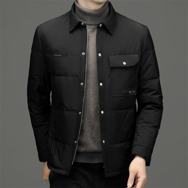 BW8626钱塘2020-2中年男士时尚休闲简约百搭冬季厚款羽绒服P200,男装羽绒服,钱塘207-2