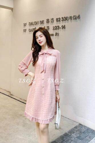 小香风金典修身连衣裙，女装连衣裙，天使公主