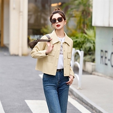 2026年春季新款女装女士精品皮衣，女装皮衣，自然秀