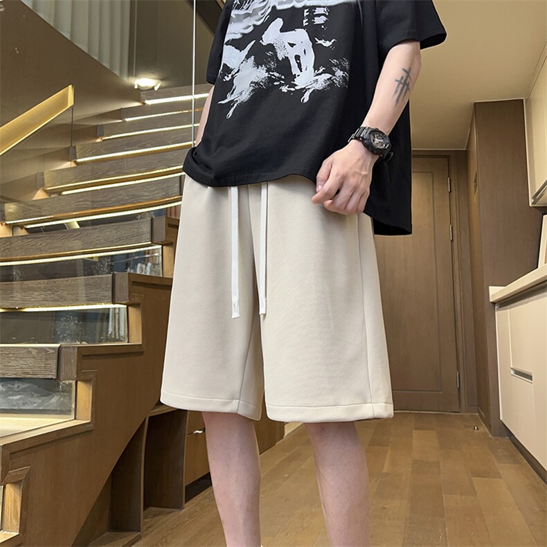 港风休闲裤高街五分裤宽松直通短裤DK125P28,男装休闲裤,星座1204-3