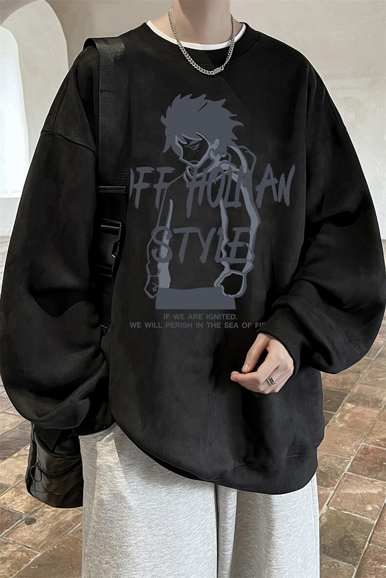 量大优可提供视频麂皮绒卫衣圆领HD019-1-LPYL4181-P30,男装卫衣,电商019-1