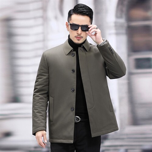 冬季中年男棉衣加厚冬装中年男士翻领棉服爸爸外套SFT81738-P195，男装棉衣，电商B212（原钱塘6029）