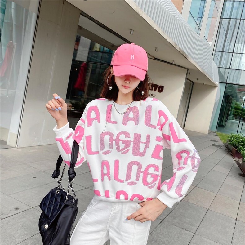 秋款时尚休闲卫衣，女装卫衣/绒衫，泽妤