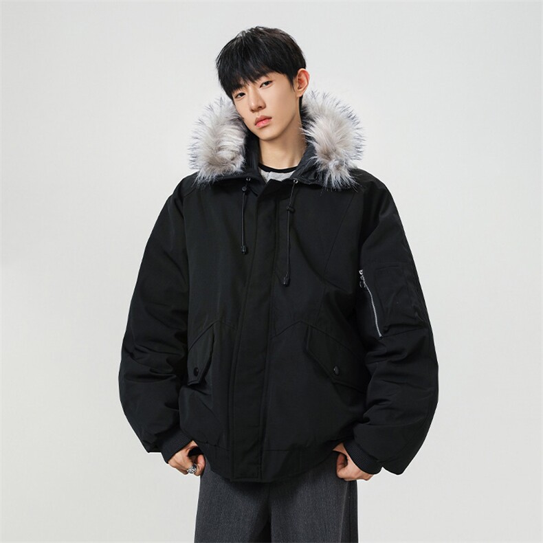 美式毛领派克棉服男冬季加厚工装棉衣情侣外套M060-P110迷彩P115,男装棉衣,星座308B-2