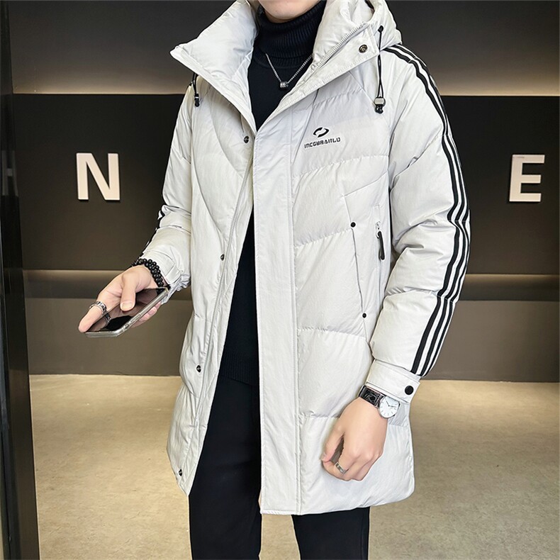 标50白鸭绒中长款羽绒服男连帽加厚外套冬装男B317-6151-P265,男装羽绒服,电商B317