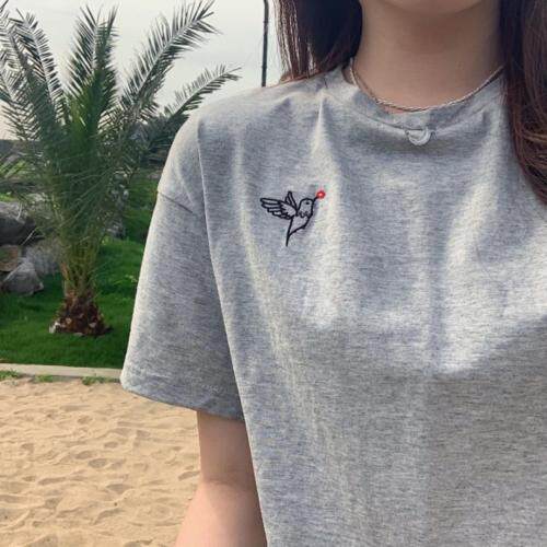 现货，阿M自制易烊千玺同款纹身T。，女装，阿M