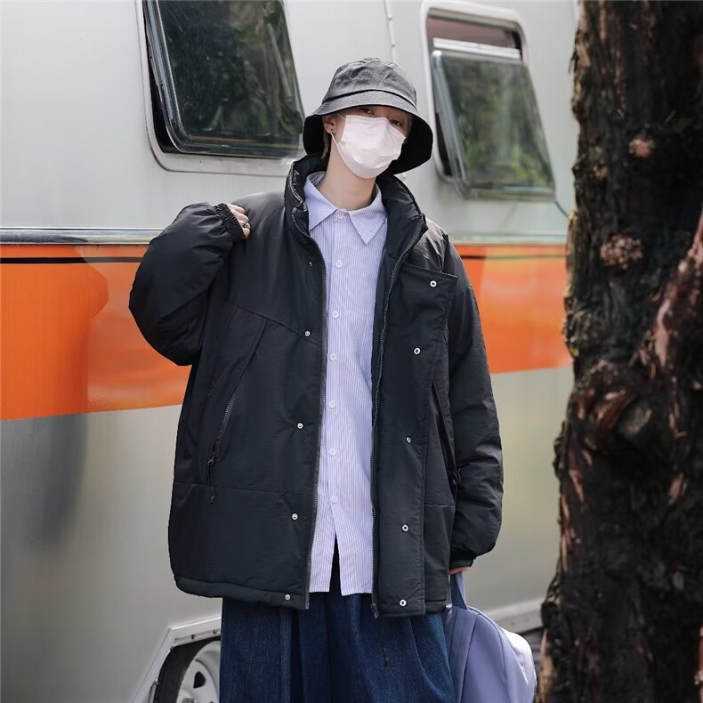 新款cityboy日系棉衣男秋冬款加厚港风外套复古情侣棉服M3164-P95,男装棉衣,星座1008-1