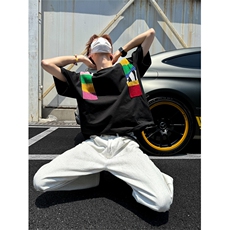 XZ1005-1-TTH0043-批58，夏季彩虹短袖T恤，男装T恤，星座1005-1