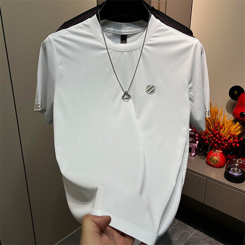 打底夏季新款短袖棉T恤男透气针织体恤百搭T恤春夏YGH3608P45,男装T恤,电商A089-1