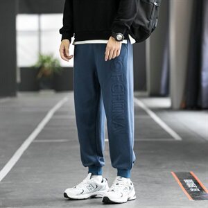 2021春秋季新款休闲裤子男潮牌束脚裤篮球百搭宽松运动卫裤DF22T图片