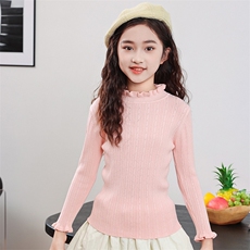 女童秋冬季新款长袖花边领打底衫时尚百搭展现优雅气质,童装儿童针织衫,暖姿羊绒童装店, 女童秋冬季新款长袖花边领打底衫时尚百搭展现优雅气质,童装儿童针织衫,暖姿羊绒童装店,