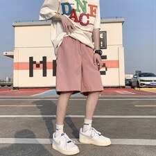 主推现货现货10万条港风宽松五分裤纯色K888-特P15，男装休闲裤，电商A161-2