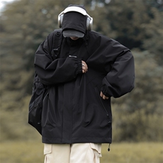 日系潮牌户外机能工装夹克冲锋衣外套男士秋冬季上衣W7930-P58，男装夹克，星座512-4