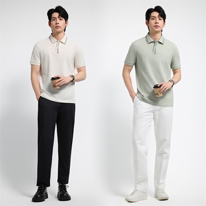 2025夏季新款高品质7A抑菌短袖高级感翻领Polo衫2270-P48  控80图片