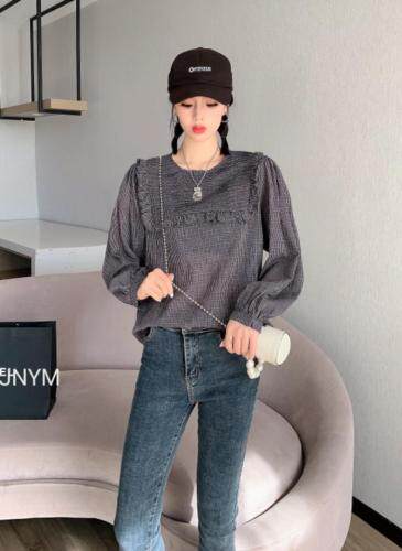 格子小衫，其它，简妮依魅