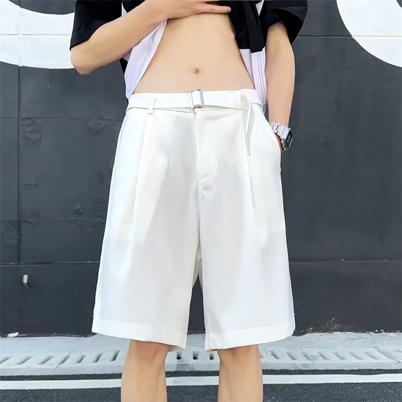 男士西装短裤夏季商务中裤5分裤子男款高级感休闲五分短D1071,男装西裤,星座1116A-1（原606A）