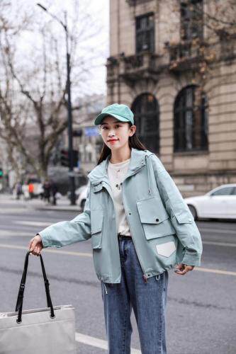 美美滴工装休闲水洗外套，女装，百变诱惑