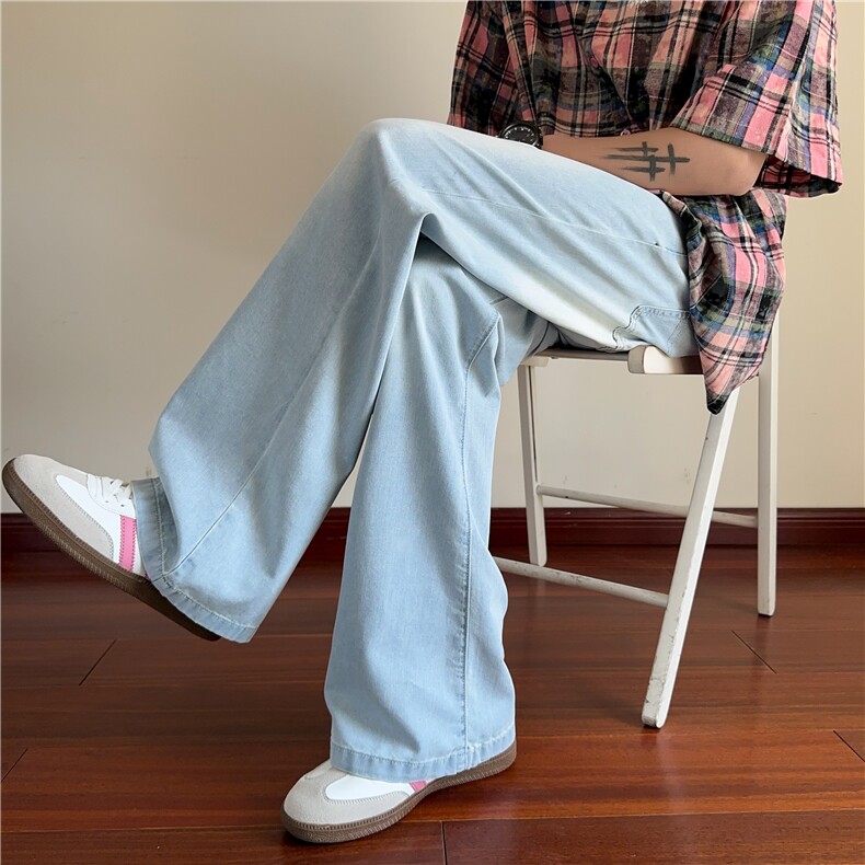cleanfit美式高街潮流微喇百搭冰丝牛仔裤B315-K671-P55控78,男装牛仔裤,电商B315