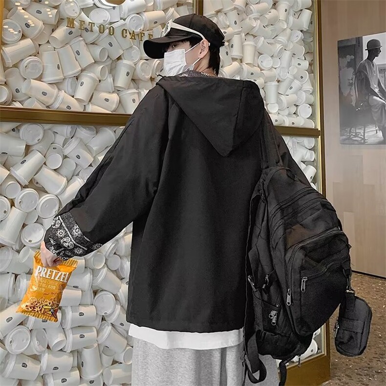 夹克男潮牌ins秋季外套2025新款衣服韩版潮流休闲帅气炸街冲锋衣,男装夹克,星座1210-1