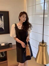 【夏季新款】韩版背带群两件套，其它，玩美