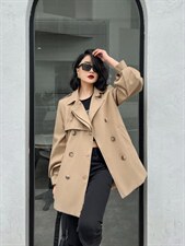 2022#春季风衣系列 货号6028SML，女装风衣，序儿