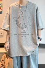 已注册/夏季新款内景港风休闲短袖T恤男潮宽松打底衫DT00494/P25，男装T恤，电商B316