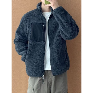 高品 秋冬立领羊羔绒外套摇粒绒夹克加厚保暖舒适男女款A1181-P80图片