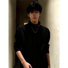【004】刺绣打底衫男跑步运动训练服立领修身卫衣A079-WY13-P35，男装T恤，电商A079