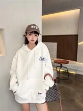 现货秋季款：潮流新款戴帽卫衣，女装卫衣/绒衫，泽妤