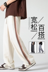 GENIOLAMODE冰丝凉感休闲裤子男士夏季薄款2025新款宽松运动百搭，男装休闲裤，电商A161
