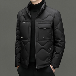 DF23163钱塘2020-2新款冬季时尚百搭立领简约中年男士羽绒服P243