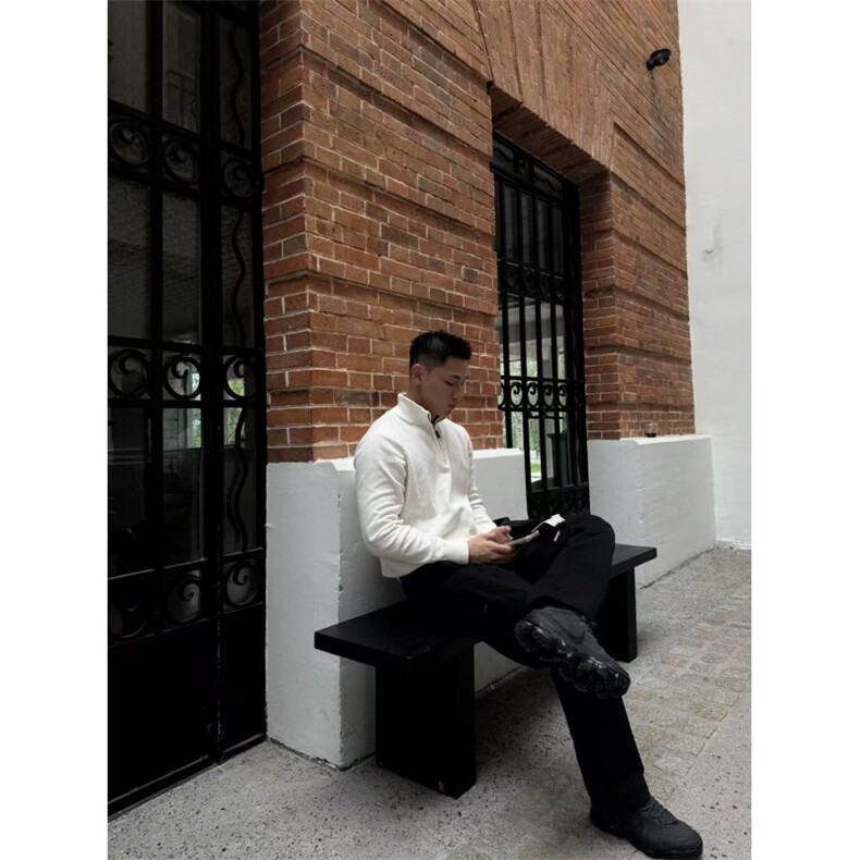 网图慎用立领毛衣拉链套头半高领针织衫222-2-M003-P70,男装针织衫/毛衣,星座222-2（原202-8）