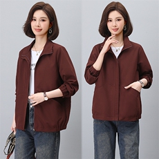 时尚宽松大码女装短外套秋季百搭显瘦休闲夹克，女装短外套，3200格调