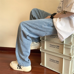 数据牛仔裤男夏季薄款宽松直筒美式复古 227-2*N202*P35控58图片