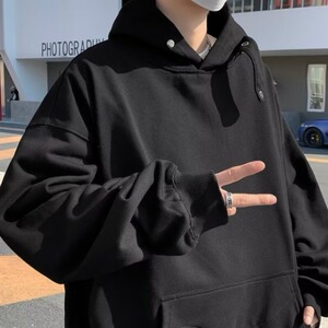 秋冬款欧美潮牌卫衣男潮高级感连帽美式高街解构外套情侣 W08图片