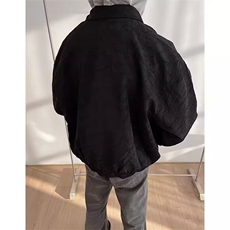 压褶裂纹风设计感长袖衬衫男生衬衣春秋款大码外套潮XJK62，男装衬衫，星座208-5