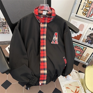 美式街头翻领夹克男cleanfit高街宽松飞行服外套JK19-P70图片