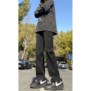 2024春款修身直筒复古弹力牛仔裤715-6-BK811P55图片