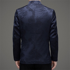 主推高品质中山装西服外套男中老年风新中式唐装西服上衣，男装西服，钱塘723