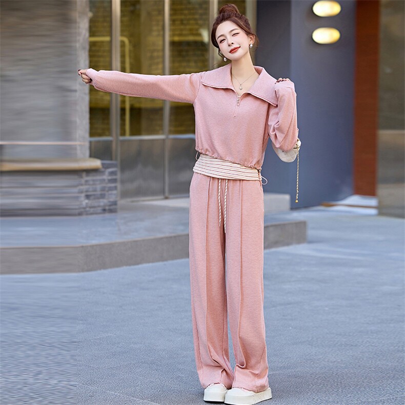 卫衣套装女2025开春超火甜美休闲洋气时尚减龄韩系搭配三件一整套,商品下架区,韩然一族