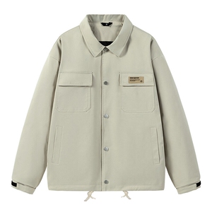 工装夹克男宽松落肩宽松纯色上衣外套DSA157B-JK733-P68图片